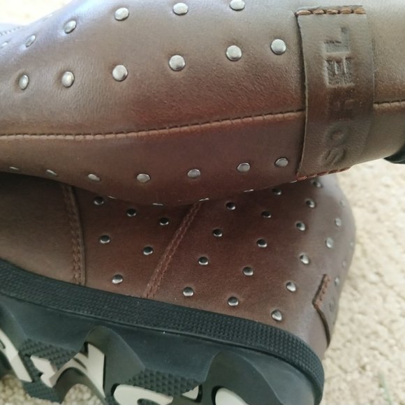 new sorel Joan of arctic Chelsea Studs boots 5.5 36.5 - Picture 3 of 4